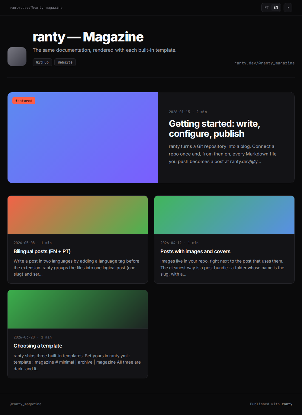 magazine template preview